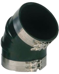 Trident hose 45 Deg.Rub.Elbow W/T Clamp 5In TRC TRL545SS