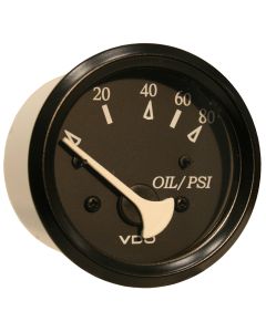 Vdo Allentare Black 80Psi Oil Pressure Gauge Use With Marine