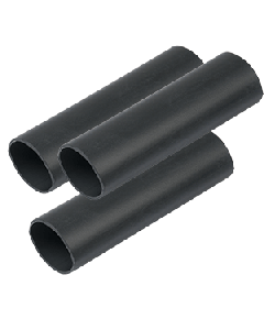 Ancor Heavy Wall Heat Shrink Tubing 3/4" X 3" Black 3 Pk