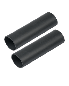 Ancor Heavy Wall Heat Shrink Tubing 1" X 12" Black 2 Pk