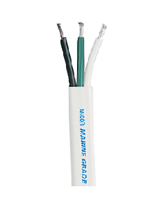 Ancor White Triplex Cable 300' 10/3 White, Black, Green