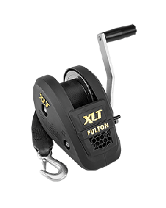 Fulton 1400lb Single Speed Winch w/20' Strap Included - Black Cover 142311