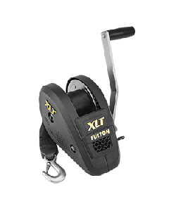Fulton 1800lb Single Speed Winch w/20' Strap Included - Black Cover 142314