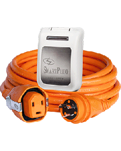 SmartPlug 30 Amp Dual Configuration 50' Cordset w/Twist-Type Connection  & 30 Amp Non-Metallic White Inlet C30503BM30PW