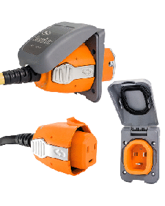 SmartPlug 30 Amp Connector & Non Metallic Inlet - Gray B30ASSYPG