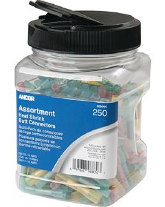 Ancor Marine Grade Heat Shrink Butt Connector Pack Assorted Sizes 250/pk ANC-309000