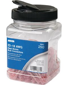 Ancor Marine Grade Heat Shrink Butt Connector Pack Red 250/pk ANC-309001