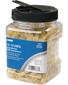 Ancor Marine Grade Heat Shrink Butt Connector Pack Yellow 250/pk ANC-309201