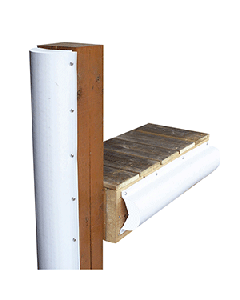 Dock Edge Piling Bumper - One End Capped - 6' - White 1020-F