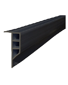 Dock Edge Standard PVC Full Face Profile - 16' Roll - Black 1163-F