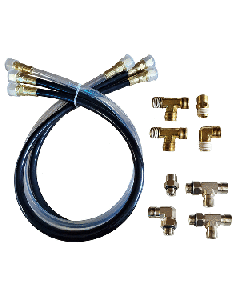 Octopus 30" Hose & Fitting Kit Including Orb & NPT Helm Fittings OC17SUK42