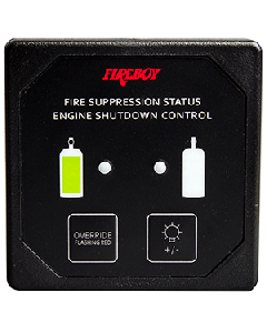 Xintex Deluxe Helm Display w/Membrane Switch, Remote Horn & LEDs f/Engine Shutdown System - Black Bezel Display DU-SBH-20-R