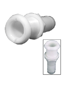 Perko 1-1/8" Thru-Hull Fitting f/Hose Narrow Flange - Plastic 0301DP6A