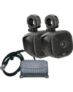 Jensen 6-1/2" Bar Mount 2-Way Speakers w/2-Channel Amp JES-JXHD65ROPSBT