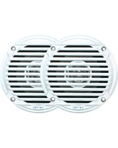 Jensen 5-1/4" Dual Cone Waterproof Speakers White Pr. JES-MS5006WR