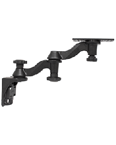 RAM Mount Vertical Double 6" Swing Arms w/6.25" X 2" Rectangle Base & Vertical Mounting Base RAM-109V-1U