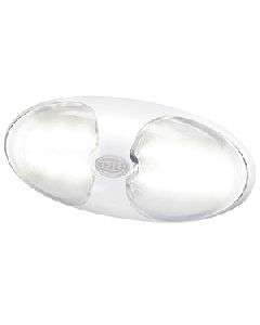 Hella Marine DuraLED 12 Interior/Exterior Lamp w/Switch - White LED - White Housing 980704001