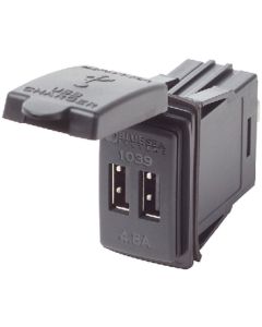 Blue Sea Dual Usb 4.8A 12-24Vdc Sw Mnt Blu 1039