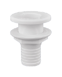 ATTWOOD PLASTIC THRU HULL   FITTING 1 1/2" WHITE 3875-3