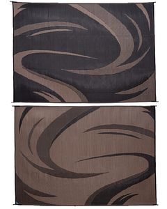 Ming's Mark Reversible Mat Swish Black/Brown 8' x 11' MMI-SD8111