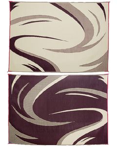 Ming's Mark Reversible Mat Swish Burgundy/Tan 8' x 18' MMI-SD8185