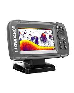 Lowrance HOOK²-4x 4" GPS Bullet Fishfinder w/Track Plotter Transom Mount Bullet Skimmer Transducer 000-14014-001
