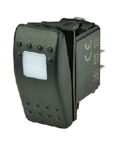 BEP SPST Contura Switch - 1-Amber LED - 1001801