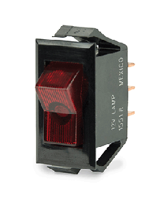 BEP Illuminated SPST Rocker Switch - Red 1001705