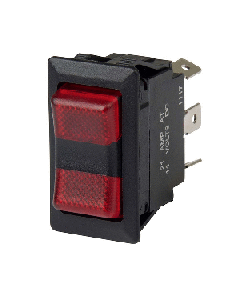 BEP SPDT Rocker Switch - 2-LEDs - 12V/24 1001715