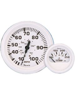 Faria Dress White Trim Gauge  Omc FAR 13123