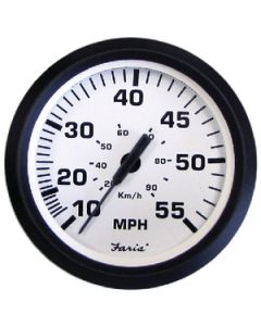 Faria Euro White Speedo 55 Mph FAR 32909