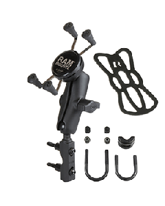 RAM Mount Combination Brake/Clutch Reservoir U-Bolt Mount w/Universal X-Grip® Cell/iPhone Cradle RAM-B-174-UN7U