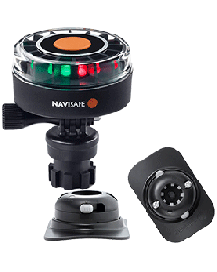 Navisafe Navilight 2NM Tricolor w/Navimount Base & RIB Mount - Black 340KIT2