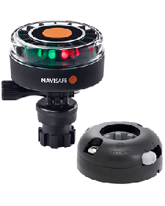 Navisafe Navilight 2NM Tricolor w/Navimount Base & Horizontal Mount - Black 340KIT7