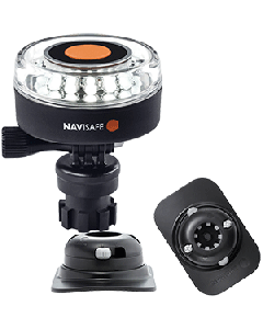 Navisafe Navilight 360&deg; 2NM White w/Navimount Base & RIB Mount - Black 040KIT2