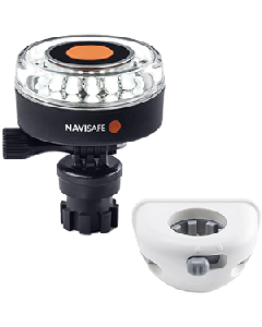 Navisafe Navilight 360&deg; 2NM White w/Navimount Base & Vertical Mount - White 040KIT6