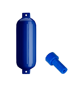 Polyform G-5 Twin Eye Fender 8.8" x 26.8" - Cobalt Blue w/Air Adapter G-5-COBALT BLUE