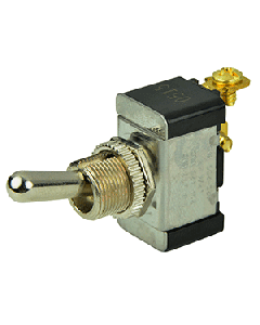 BEP SPST Chrome Plated Toggle Switch -OF 1002002