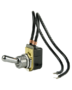 BEP SPST Chrome Plated Toggle Switch Wir 1002023