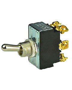 BEP DPDT Chrome Plated Toggle Switch - O 1002018