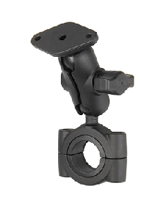 RAM Mount RAM® Torque™ 1 1/8" - 1 1/2" Diameter Handlebar/Rail Base with B Size 1" Ball, Short Arm and Diamond Plate RAM-B-408-112-15-A-238U