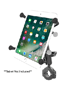 RAM Mount RAM® Torque™ 1 1/8" - 1 1/2" Diameter Handlebar/Rail Base with 1" Ball, Medium Arm and X-Grip® for 7-8" Tablets RAM-B-408-112-15-UN8U