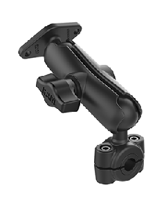 RAM Mount RAM® Torque™ 3/8" - 5/8" Diameter Mini Rail Base w/ 1" Ball, Medium Arm and Diamond Ball Base RAM-B-408-37-62-238U