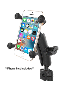 RAM Mount RAM® Torque™ 3/8" - 5/8" Diameter Mini Rail Base with 1" Ball, Medium Arm and X-Grip® for Phones RAM-B-408-37-62-UN7U