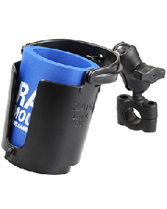 RAM Mount RAM® Torque™ 3/4" - 1" Diameter Handlebar/Rail Base with 1" Ball, SHORT Arm and Level Cup™ RAM-B-408-75-1-A-132U