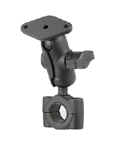 RAM Mount RAM® Torque™ 3/4" - 1" Diameter Handlebar/Rail Base with 1" Ball, SHORT Arm and Diamond Plate RAM-B-408-75-1-A-238U