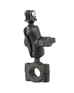 RAM Mount RAM® Torque™ 3/4" - 1" Diameter Handlebar/Rail Base with 1" Ball, SHORT Arm and GoPro®/Action Camera Mount RAM-B-408-75-1-A-GOP1U