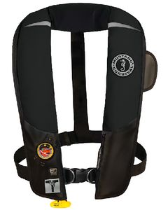 Mustang Survival Hit Infl Pfd Aut Blk W/Hrns MUS MD31840213