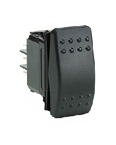 Cole Hersee Rocker Switch SPDT On-Off-On 3 Blade M-58031-02-BP