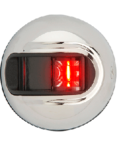 ATTWOOD LIGHTARMOR RED ROUND NAVIGATION LIGHT STAINLESS NV3012SSR-7